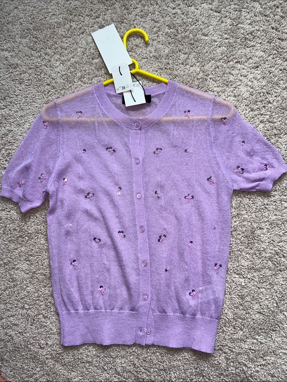 Zara sequin cardigan. S